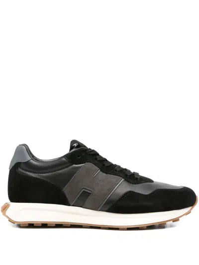 Hogan H601 Suede Sneakers In Black