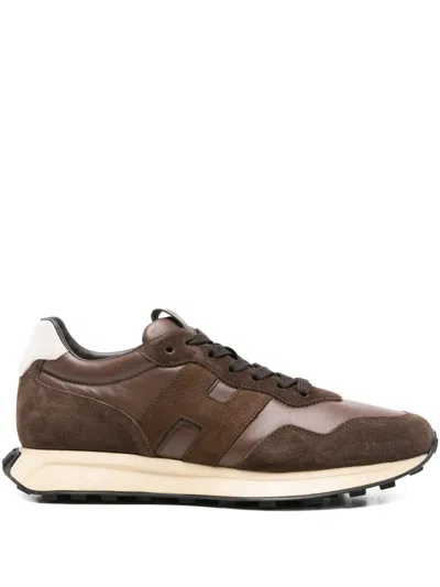 Hogan H601 Suede Sneakers In Brown