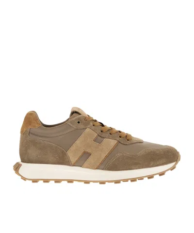 Hogan H601  Trainers With H On The Side In Brown