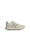 Hogan 'h602' Leather Sneakers Featuring Suede Panels In White