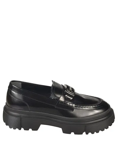 Hogan H619 Loafers In Black