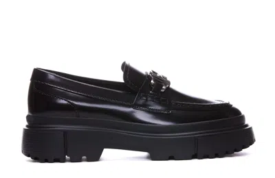 Hogan H619 Loafers In Black