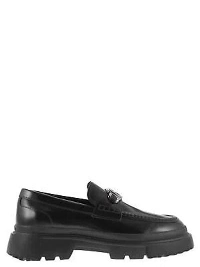 Pre-owned Hogan H629 - Leather Loafer In Black