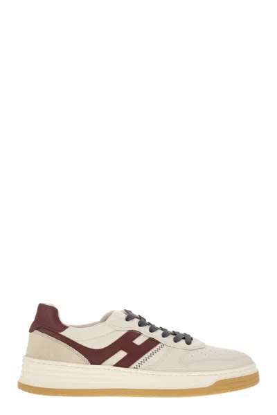 Hogan H630 - Leather Lace-up Trainers In White