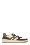 Hogan H630 Leather Low-top Sneakers In Brown