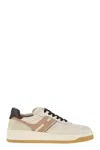 Hogan Sneakers With Perforated Toe Box And Contrasting Accents In Neutral