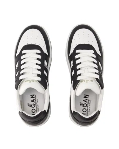 HOGAN H630 ALLACCIATO SNEAKERS - HOGAN - LEATHER - BLACK