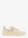 Hogan H630 Leather And Suede Sneakers In Beige