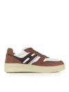 Hogan Sneakers H630 Brown In Leather In Dark Brown