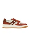 Hogan H630 Lace-up Leather Sneakers In Multicolor