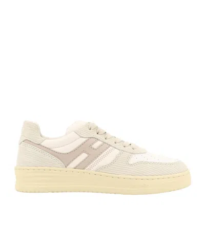 Hogan H630 Lace-up Sneakers In Nude