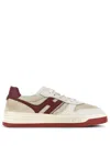 Hogan H630 Lace-up Suede Sneakers In Beige