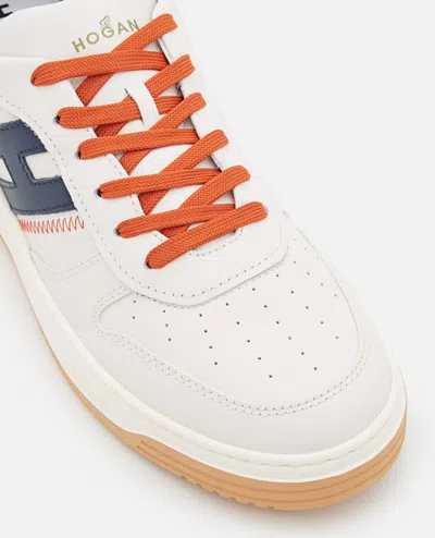 Hogan H630 Laced Astronaut Sneakers In White