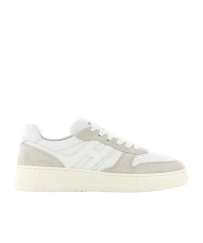 Hogan H630 Lacing Low-cut Sneakers In White