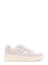 Hogan H630 Leather And Suede Sneakers In Beige