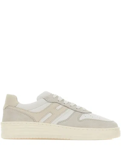 Hogan H630 Leather Panelled Platform Sneakers