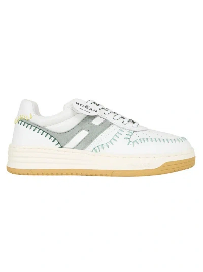 Hogan H630 Leather Sneakers In White