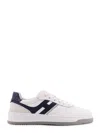 Hogan H630 Leather Sneakers With Contrasting Monogram In White