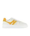Hogan Sneakers With Perforated Toe Box And Contrasting Accents In White