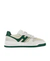 Hogan H630 Logo-patch Lace-up Sneakers In White