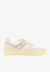 Hogan H630 Leather And Suede Sneakers In Beige