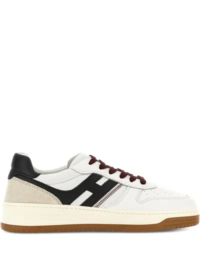 Hogan H630 Panelled Low-top Sneakers In Neutral