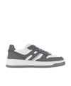 Hogan H630 Perforated Low-top Sneakers In Gray