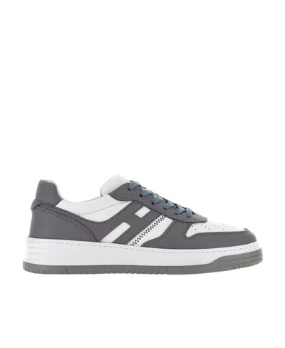 Hogan H630 Perforated Low-top Sneakers In White