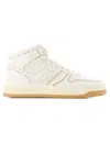 Hogan Contrast-stitch High-top Sneakers In Neutrals