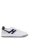 Hogan H630 Leather Sneakers With Contrasting Monogram In White
