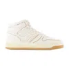 Hogan Contrast-stitch High-top Sneakers In Beige