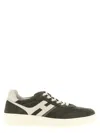 Hogan Lace-up Suede Sneakers With Memory Foam Insole In Gray
