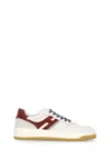 Hogan Sneakers With Perforated Toe Box And Contrasting Accents In Ivory