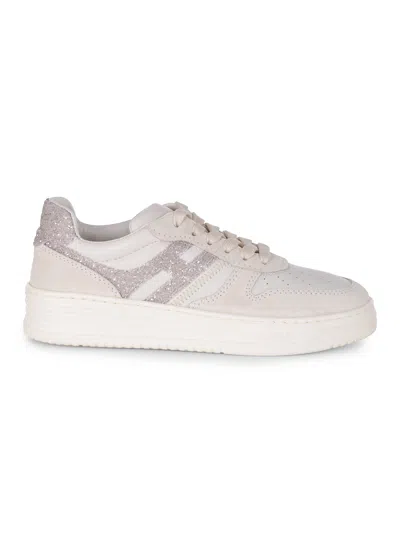 Hogan "h630" Sneakers Made Of Suede. In Neutral