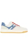 Hogan Multicolor Suede And Leather Sneakers H630 In Neutral