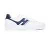 Hogan H630 Logo-patch Low-top Sneakers In Bianco