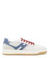 Hogan Panel Stitched Sneakers Perforated Toebox In White