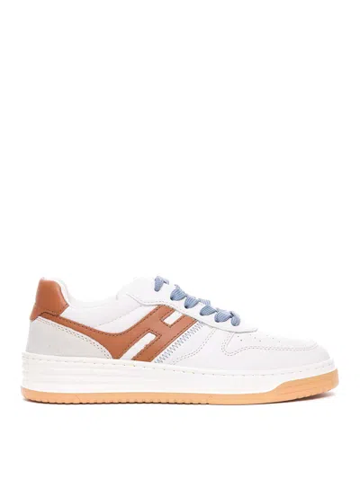 Hogan H630 Panelled Sneakers In White