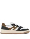 Hogan Smooth Leather And Suede H630 Sneakers Shoes In White