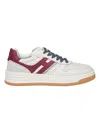 Hogan Sneakers With Perforated Toe Box And Contrasting Accents In White