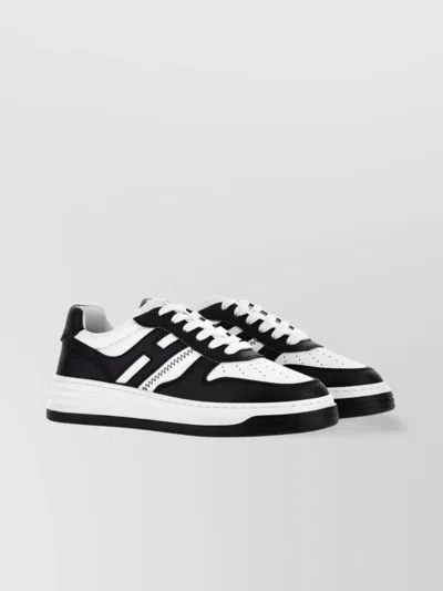 Hogan H630 Sneakers With Rubber Sole And Perforated Detailing In Multi
