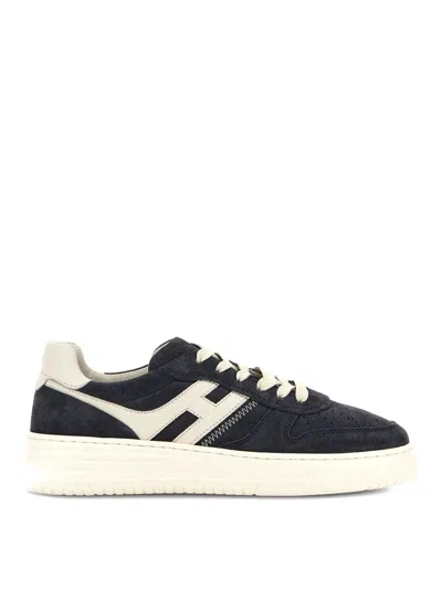 HOGAN H630 SUEDE AND LEATHER SNEAKERS