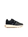 Hogan H641 Black Leather Sneakers In Black