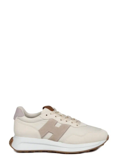 Hogan H641 Laced H Patch Sneakers In White