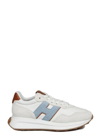 Hogan H641 Laced H Patch Sneakers In White
