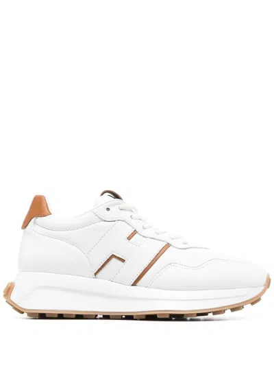 Hogan Logo-patch Low-top Sneakers In White