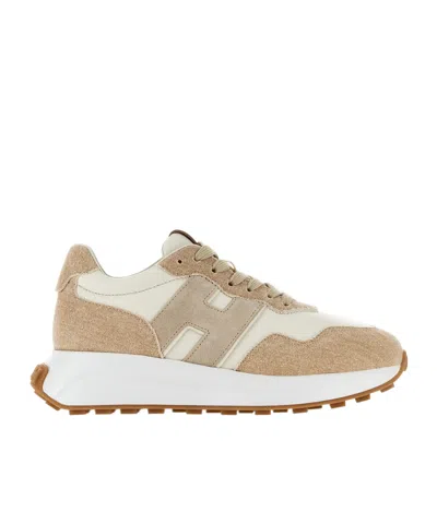 Hogan H641 Sneakers In Nude