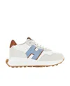 Hogan H641 Laced H Patch Sneakers In White