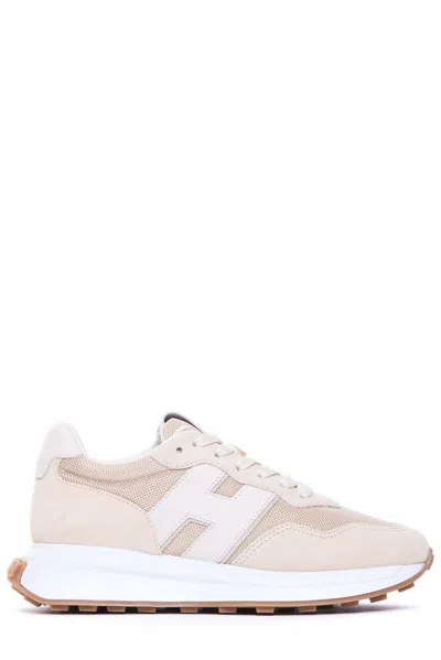 Hogan H641 Leather Sneakers In Pink