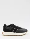Hogan H641 Black Leather Sneakers In Black
